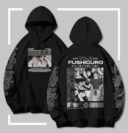 Sweat à capuche noir JJK Toji Fushiguro – Sorcerer Killer
