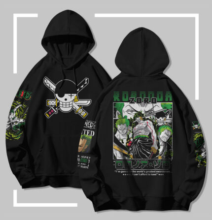 Sweat à capuche noir One Piece Zoro – Greatest Swordsman