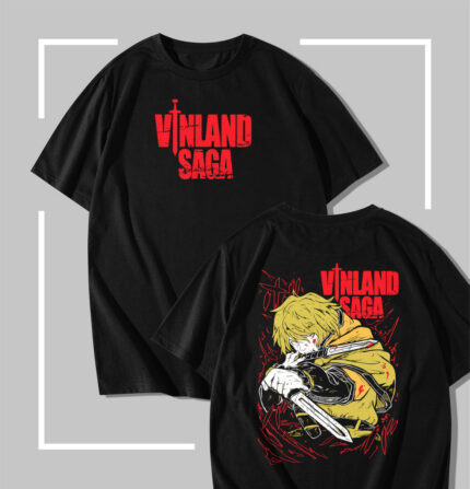 T-shirt Noir the vinland saga Thorfinn Dual Daggers Strike