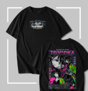 T-shirt noir Demon Slayer Tomioka Water Pillar