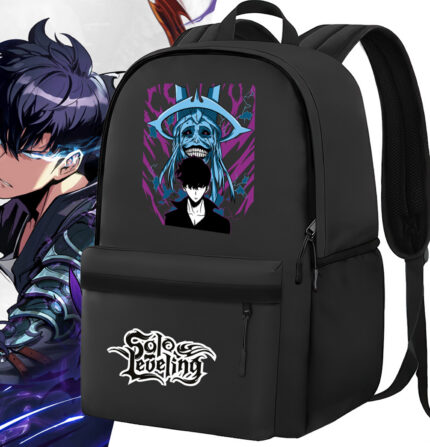Sac à dos noir Solo Leveling Cartenon Smile
