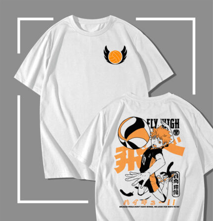 T-shirt blanc Haikyu Fly High