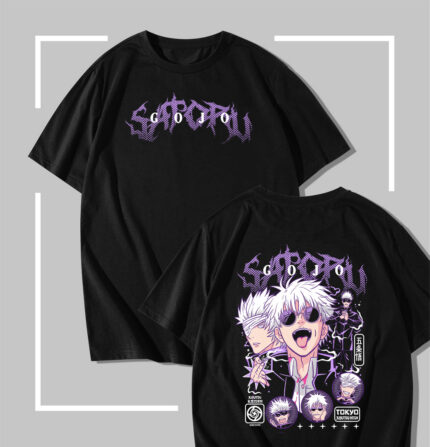 T-shirt noir jujutsu kaisen Gojo Satoru