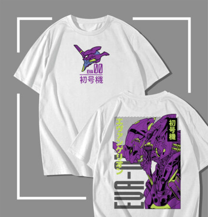 T-shirt blanc Evangelion EVA-01