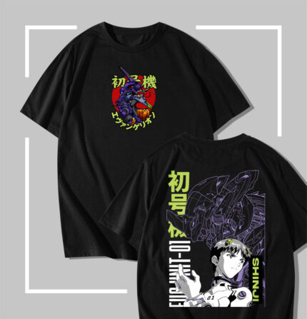 T-shirt Noir Evangelion Unit-01 Pilot