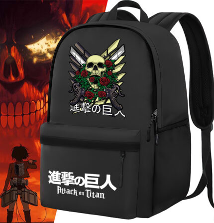 Sac à dos Noir AOT Swords & Skulls