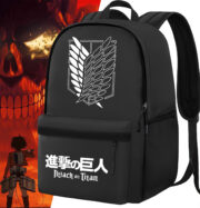 Sac à dos noir AOT Emblem White