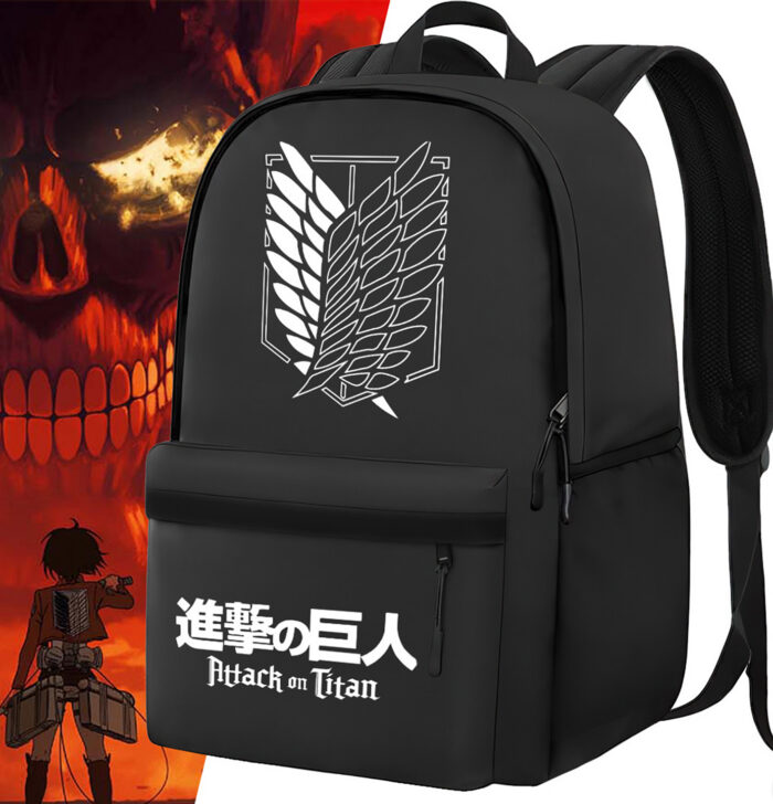 Sac à dos noir AOT Emblem White