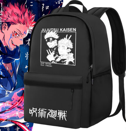 Sac à dos noir JJK Gojo & Juji