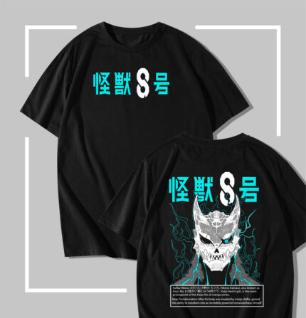 T-shirt noir Kaiju No. 8 Electric Surge Skull