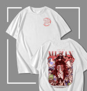 T-shirt Blanc Demon Slayer Muzan Kibutsuji & Upper Moons