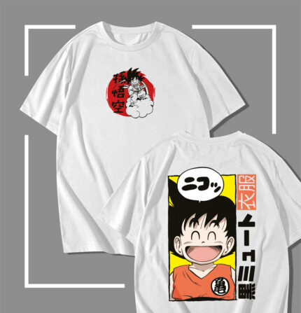 T-shirt Blanc Dragon ball