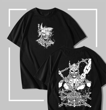 T-shirt noir Kaiju No. 8 Kaiju No. 8 Chained Berserk
