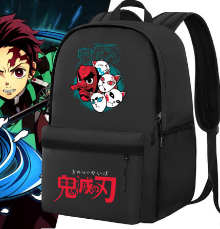 Sac à dos noir Demon Slayer Sakonji Urokodaki