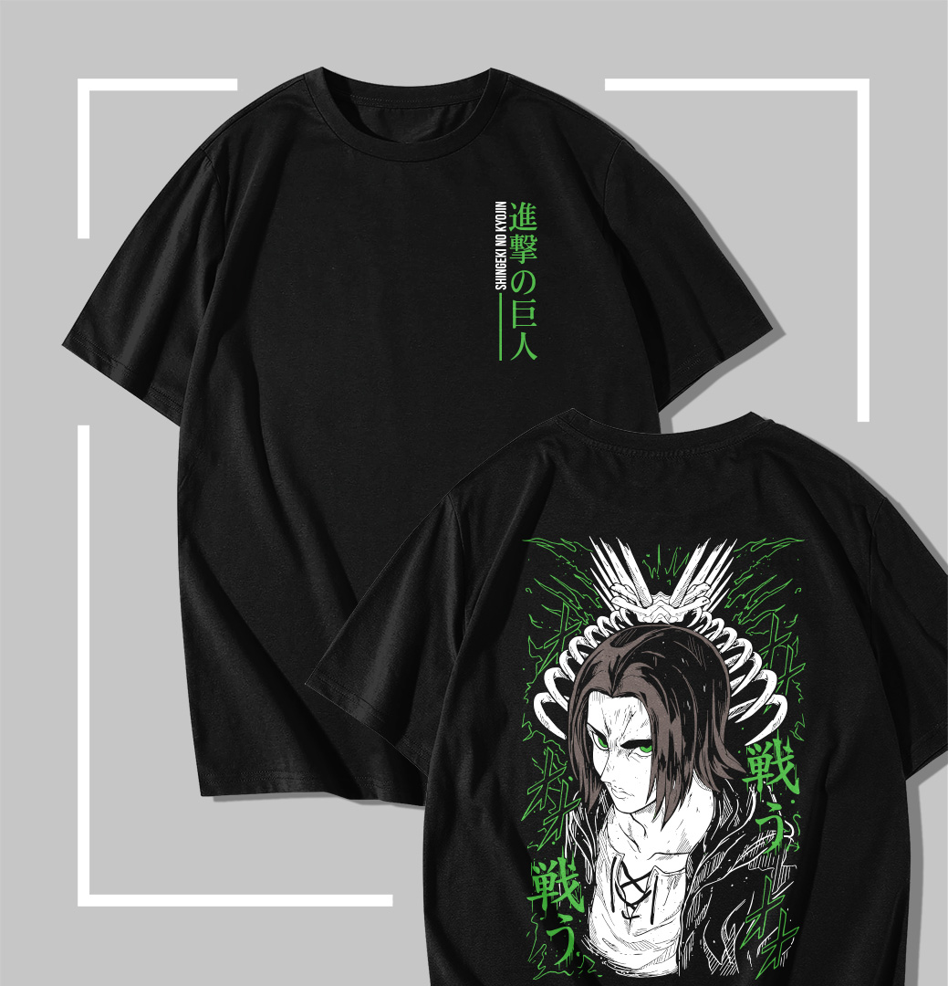 Eren Tatakae T-shirt noir Attack on Titan Eren Tatakae