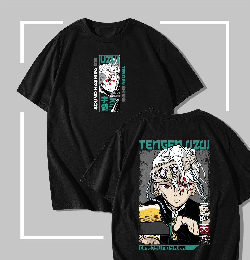 Tengen Uzui T-shirt noir Demon Slayer Tengen Uzui