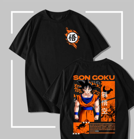 T-shirt Noir Dragon ball Son Goku