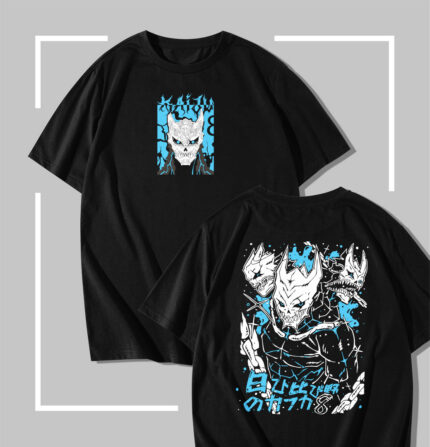 T-shirt noir Kaiju No. 8 Lightning Splatter Burst