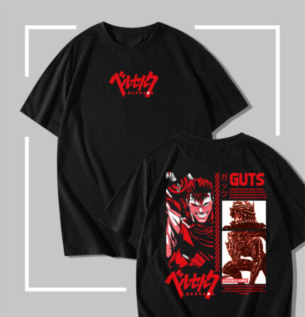 T-shirt noir Berserk Berserker Armor