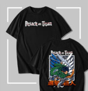 T-shirt noir Attack on Titan Levi Ackerman