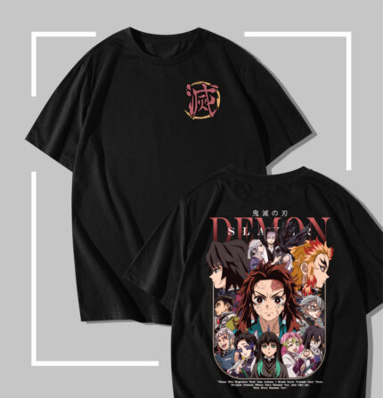 T-shirt noir Demon Slayer All-Stars Hashira