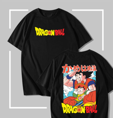 T-shirt Noir Dragon ball Goku & Gohan