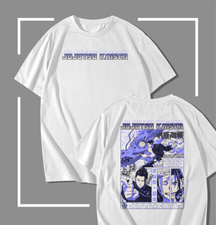 T-shirt blanc jujutsu kaisen Suguru Geto Cursed Spirit
