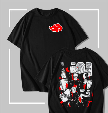 T-shirt Noir Akatsuki Renegade Squad Manga