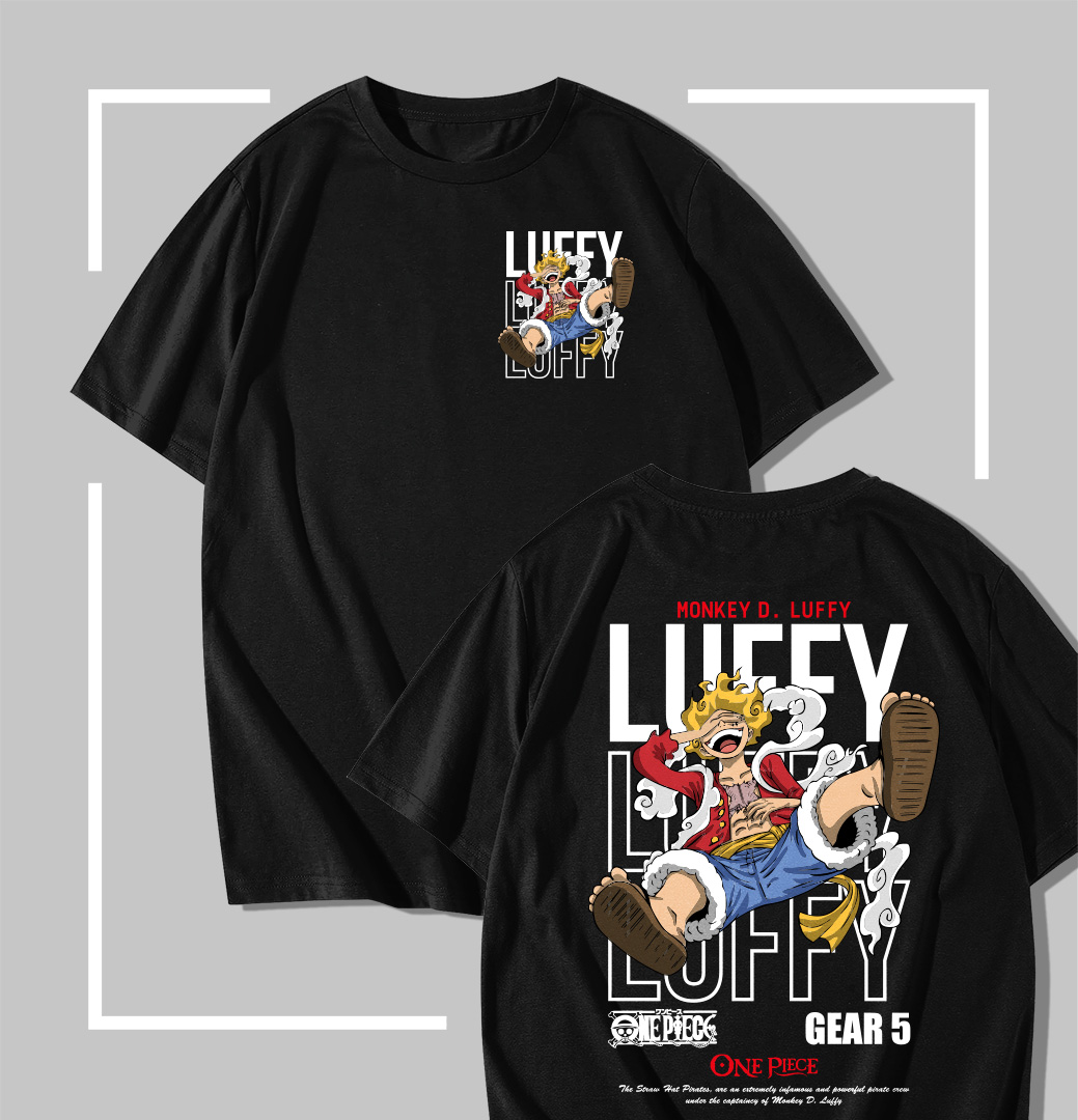 Luffy Gear 5 Classic t-shirt noir One Piece Luffy – Gear 5 Classic