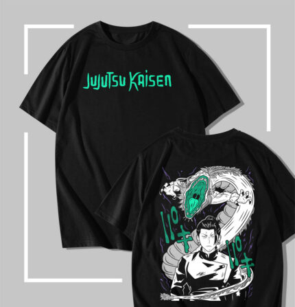 T-shirt noir jujutsu kaisen Suguru Geto Dragon Curse