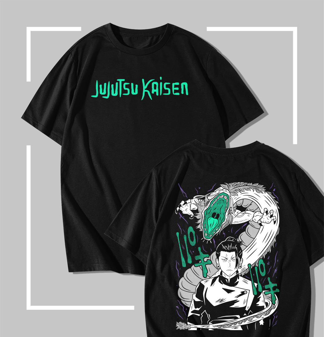 Suguru Geto Dragon Curse T-shirt noir jujutsu kaisen Suguru Geto Dragon Curse