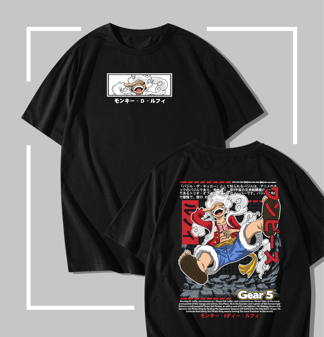 Luffy Gear 5 Joyboy t-shirt noir One Piece Luffy Gear 5 Joyboy
