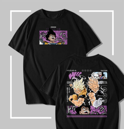 T-shirt Noir Dragon ball Saiyan Rivals