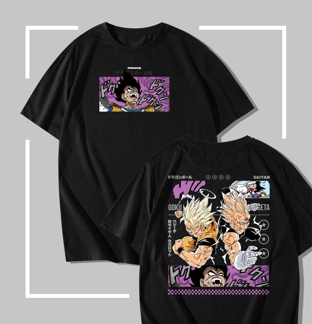 Saiyan Rivals T-shirt Noir Dragon ball Saiyan Rivals