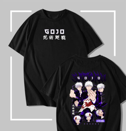 T-shirt noir jujutsu kaisen Honored Gojo One Awakening