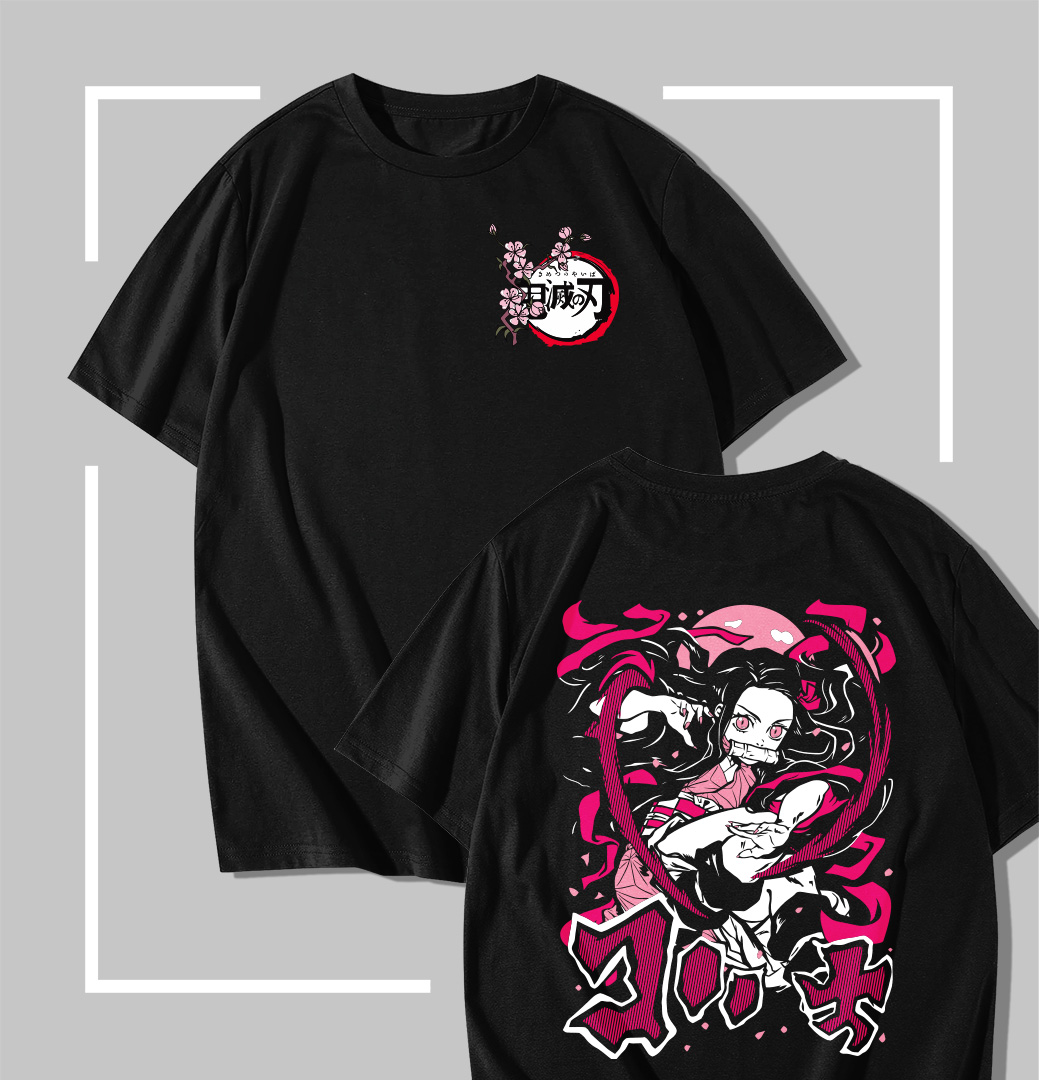 Exploding Blood T-shirt noir Demon Slayer Nezuko Exploding Blood