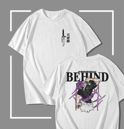 T-shirt blanc jujutsu kaisen Toji Left It All Behind