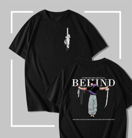T-shirt noir jujutsu kaisen Toji Behind
