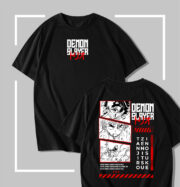 T-shirt noir Demon Slayer Trio Squad