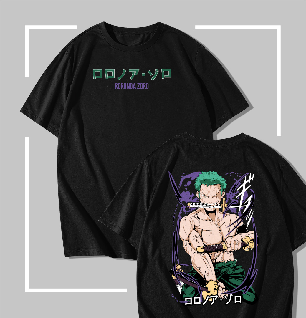 Zoro King of Hell T-shirt noir One Piece Zoro King of Hell