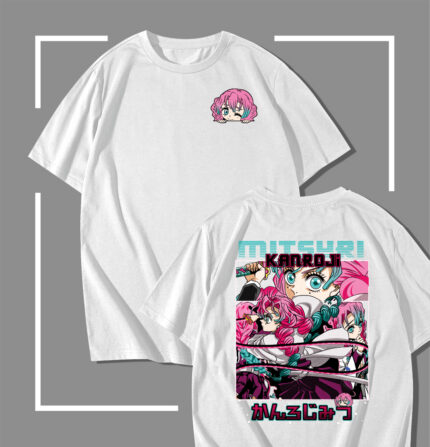 T-shirt blanc Demon Slayer Mitsuri Kanroji Love Hashira