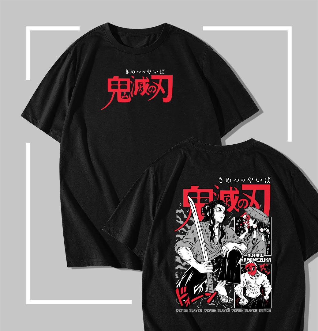 Hotaru Haganezuka T-shirt noir Demon Slayer Hotaru Haganezuka Master Blacksmith