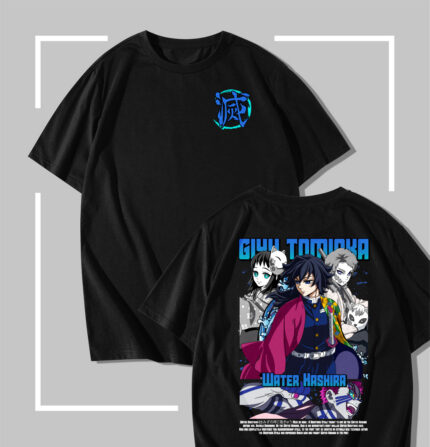 T-shirt noir Demon Slayer Water Legacy
