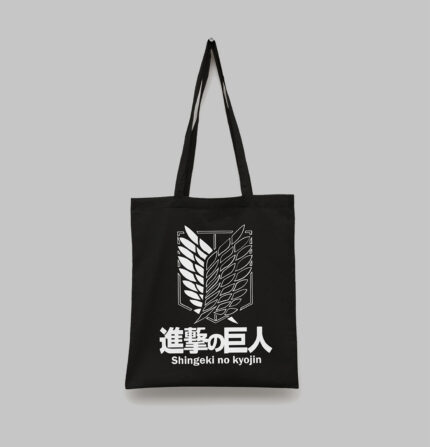 Tote-bag Attack on Titan Noir Wings Of Freedom