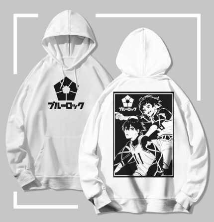 Sweat-shirt blanc Blue Lock