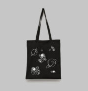 Tote Bag noir Space