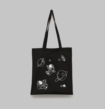 Tote Bag noir Space
