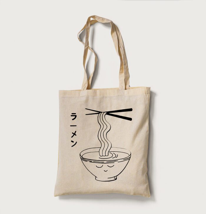 Tote Bag beige ramen