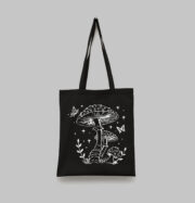 Tote Bag noir mushroom