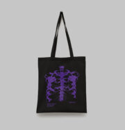Tote Bag noir X-Ray violet Print